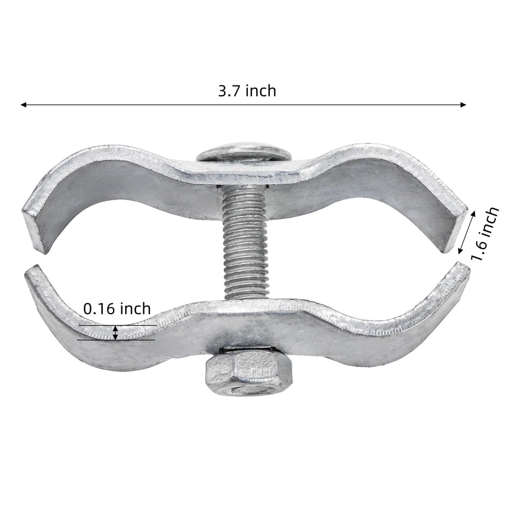 WRINGKIT 1-3/8 inch clamps close-up shows robust bolts for quick assembly.