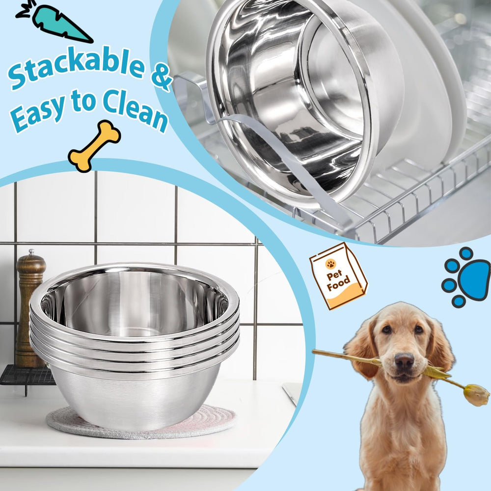 WRINGKIT rust-resistant, odor-free bowls maintain hygiene for pets.