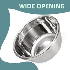 WRINGKIT 12-inch wide opening makes adding food or water easy.