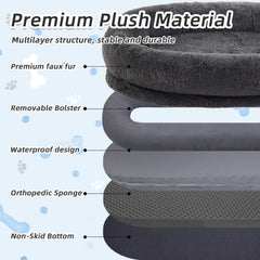 WROS plush blanket and plump pillow boost comfort for relaxing naps.