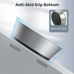 WROSWT anti-slip base dog bowl reduces sliding during feeding sessions.