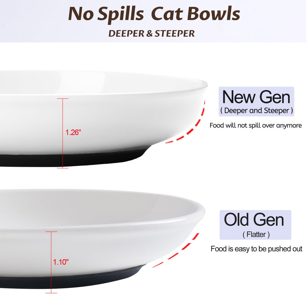 WROSWT anti-whisker-fatigue shallow bowl design eases whisker contact.