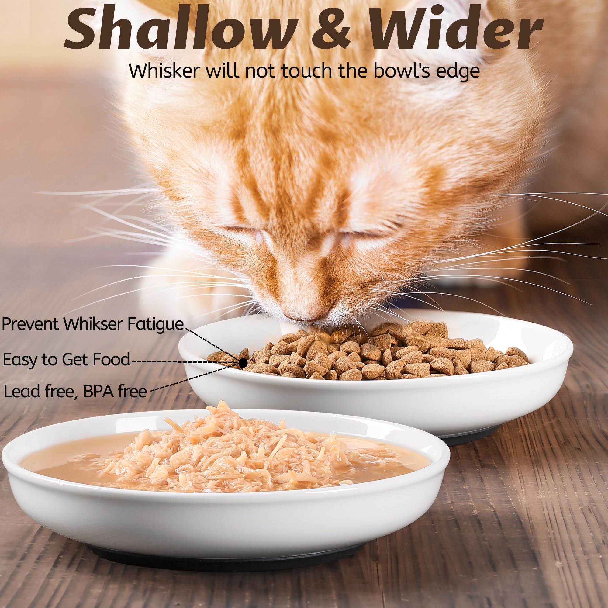 WROSWT 3-pack set supports wet and dry food, water, and snacks.