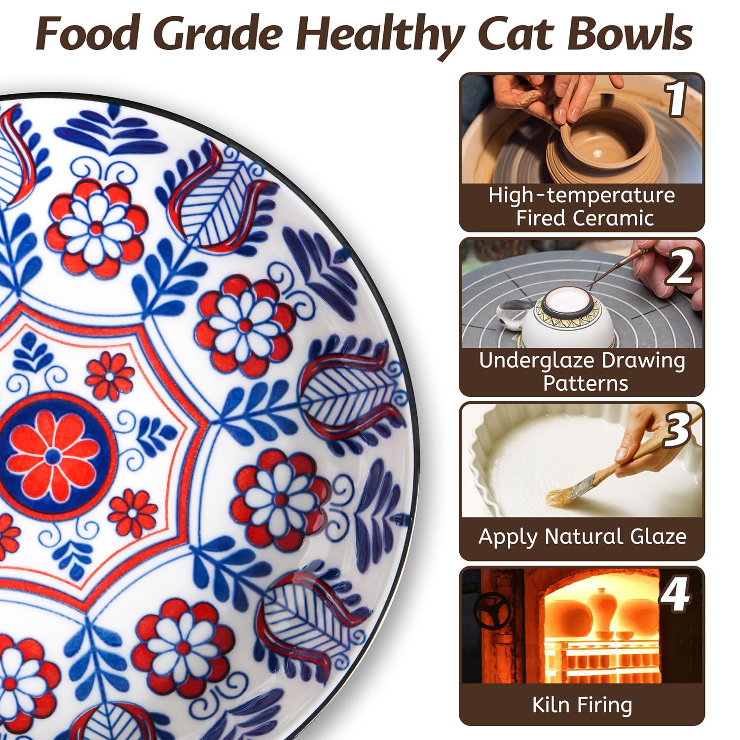 WROSWT dishwasher-safe ceramic bowls for easy cleaning and quick reuse.