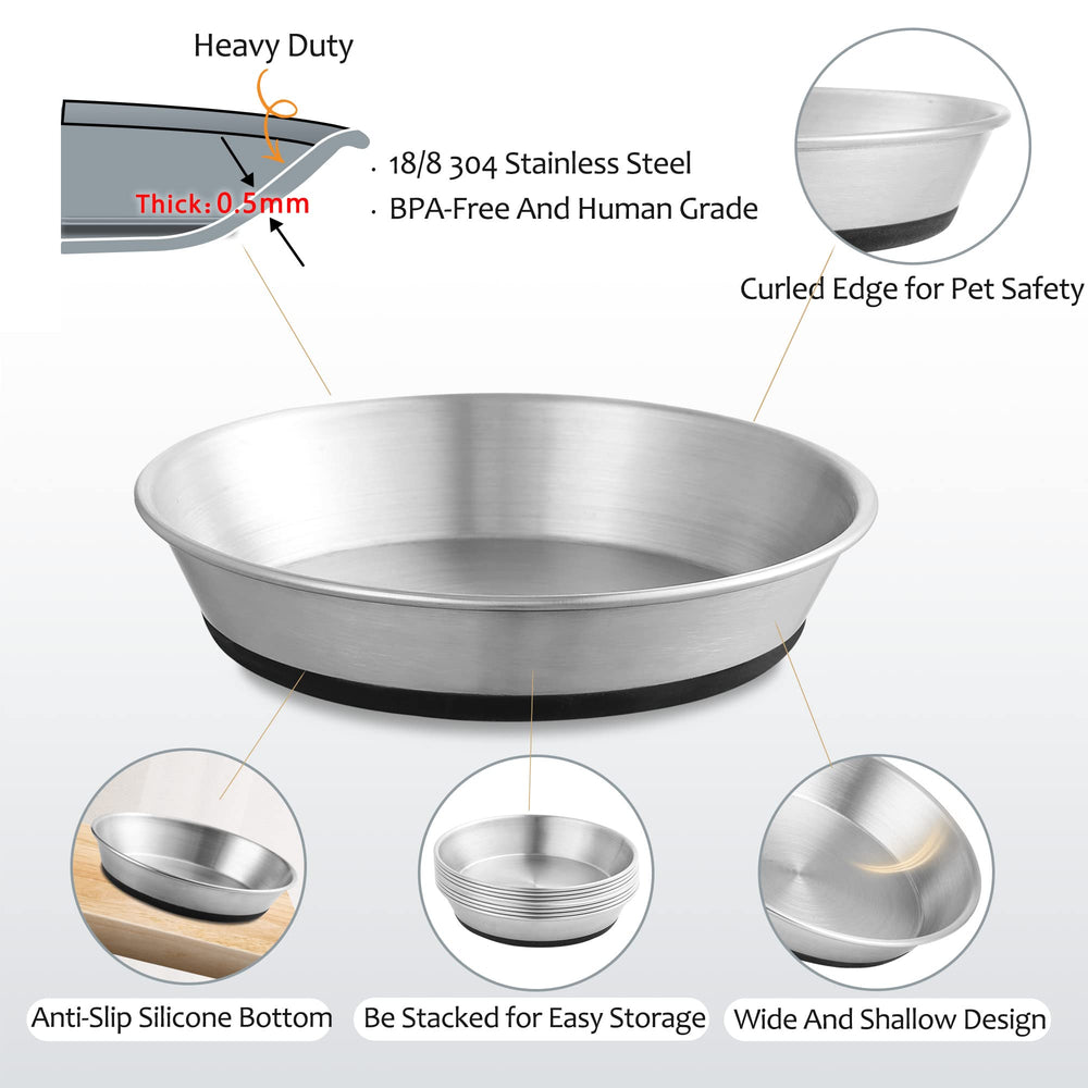 WROSWT non-slip silicone base prevents tipping and protects floors.