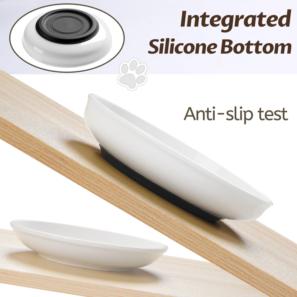 WROSWT non-slip silicone base keeps bowls in place.