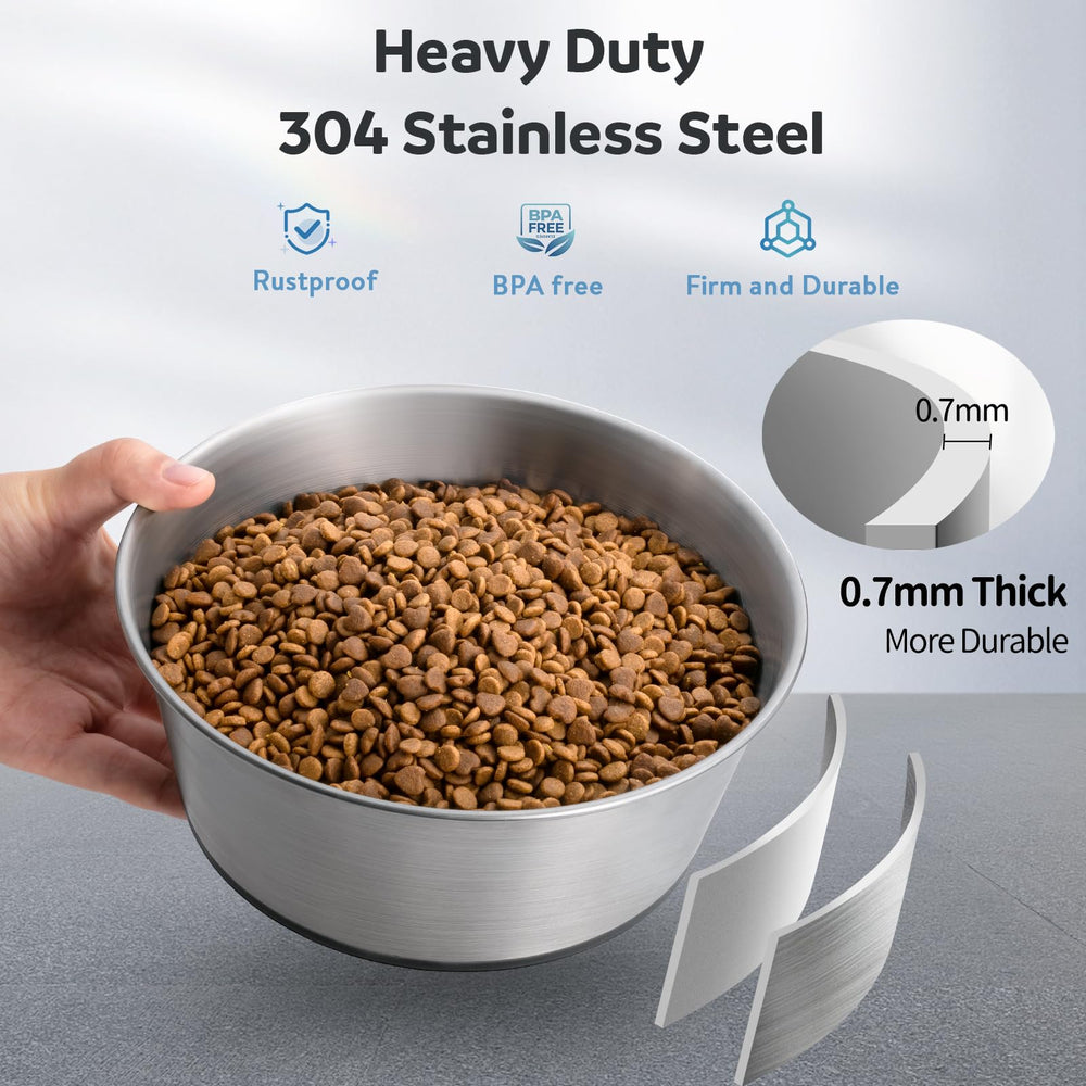 WROSWT bowl with non-slip base keeps meals steady.
