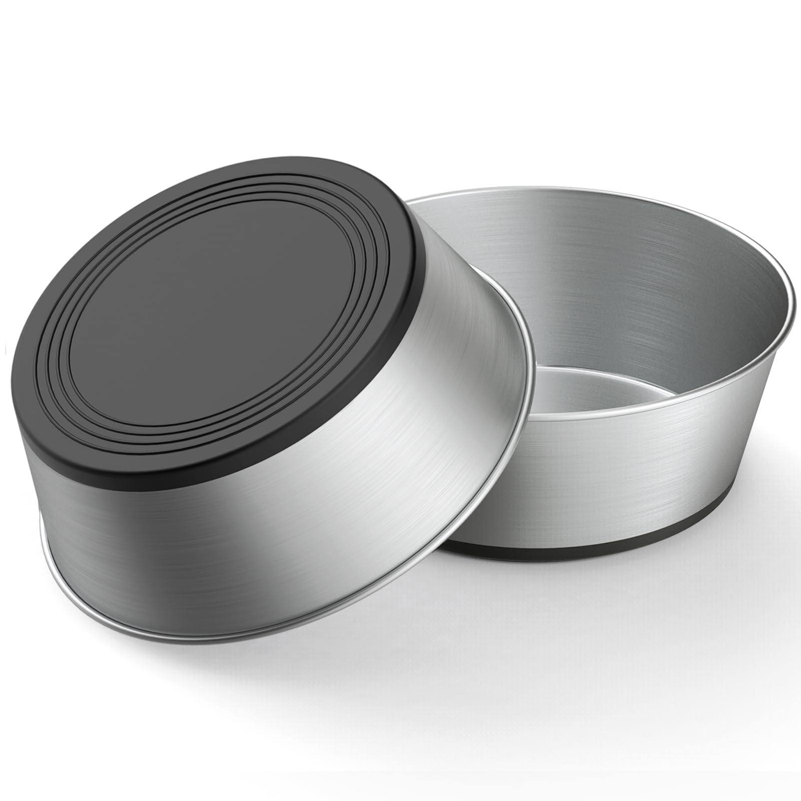 WROSWT stainless steel dog bowl with 6-cup capacity for steady feeding and easy cleanup.