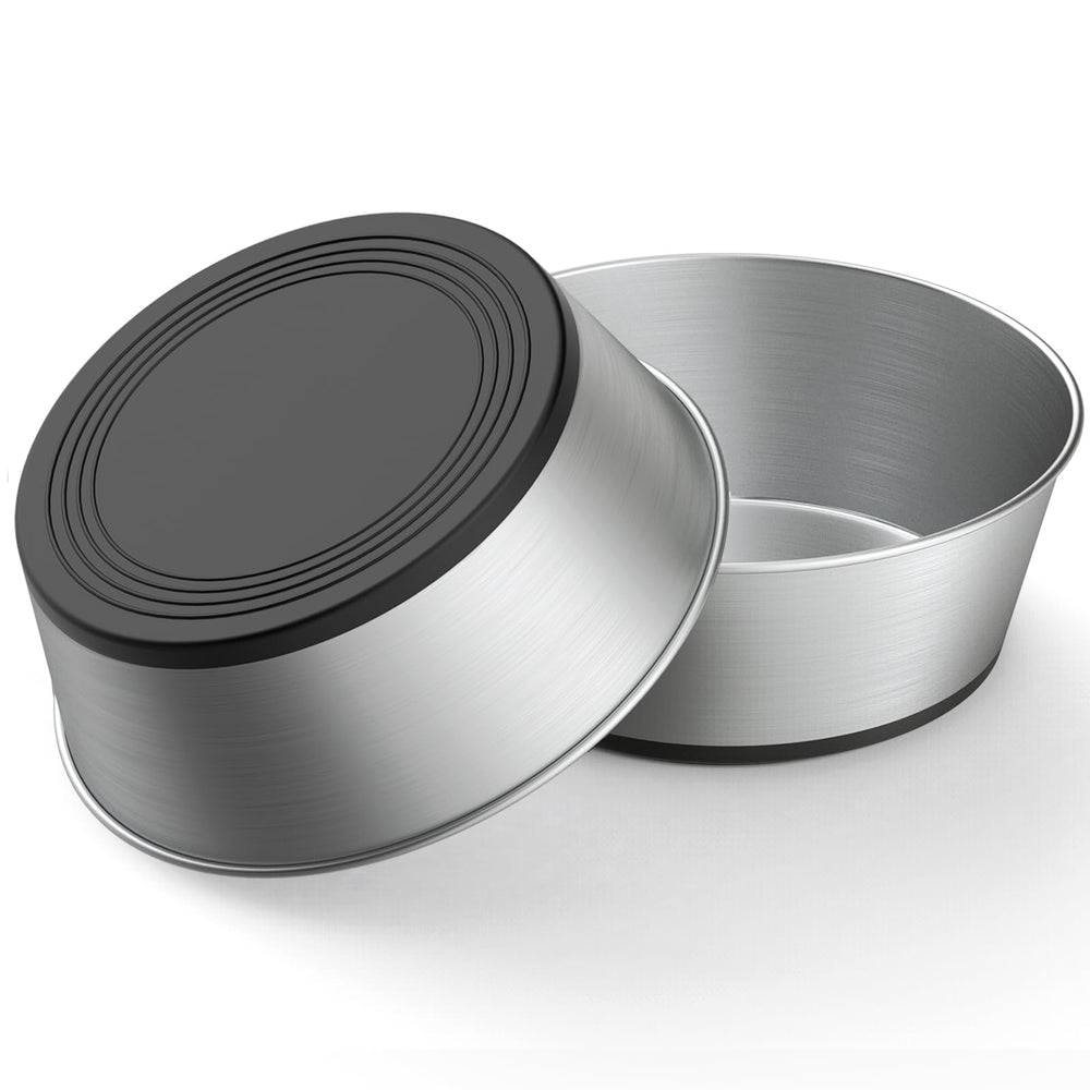 WROSWT stainless steel dog bowl with 6-cup capacity for steady feeding and easy cleanup.