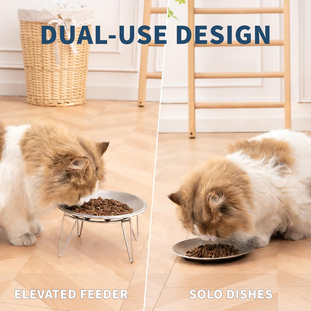 WROSWT standalone bowl on floor ideal for small or short-legged kittens.