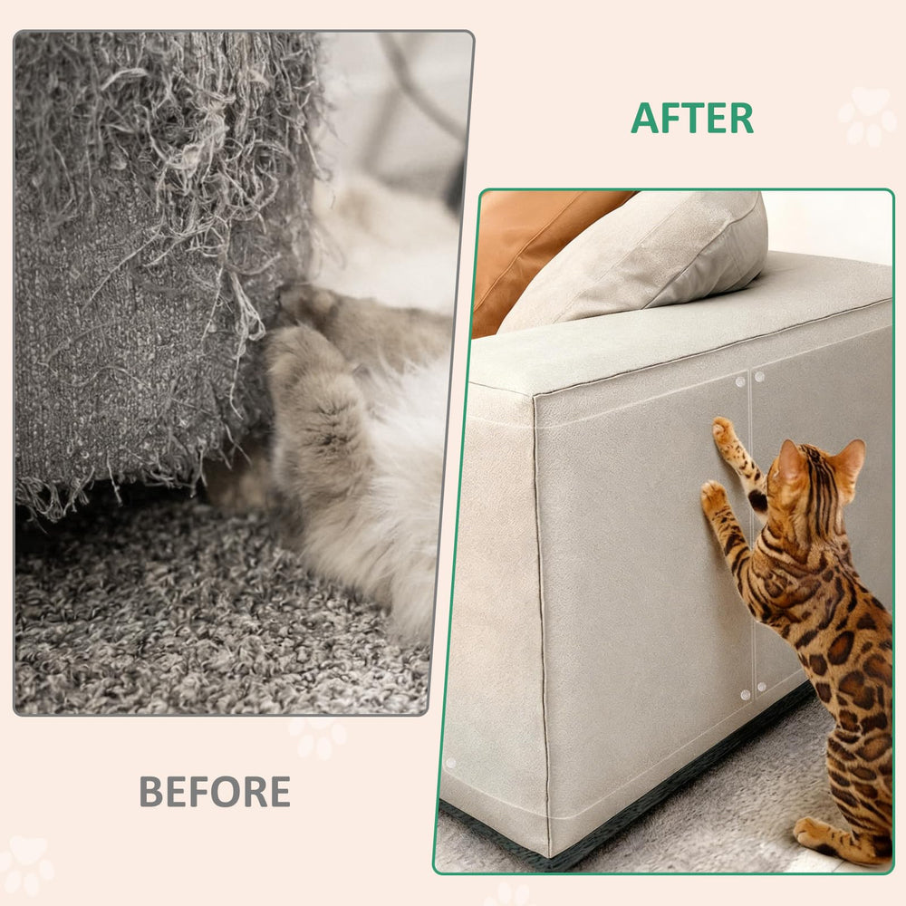 Wsaeig transparent protectors install invisibly to defend furniture from scratches.