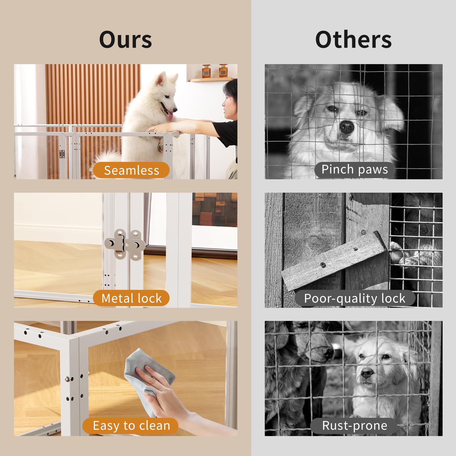 WSHPY Folded Play Pen storage demonstrates compact design for easy stowing.