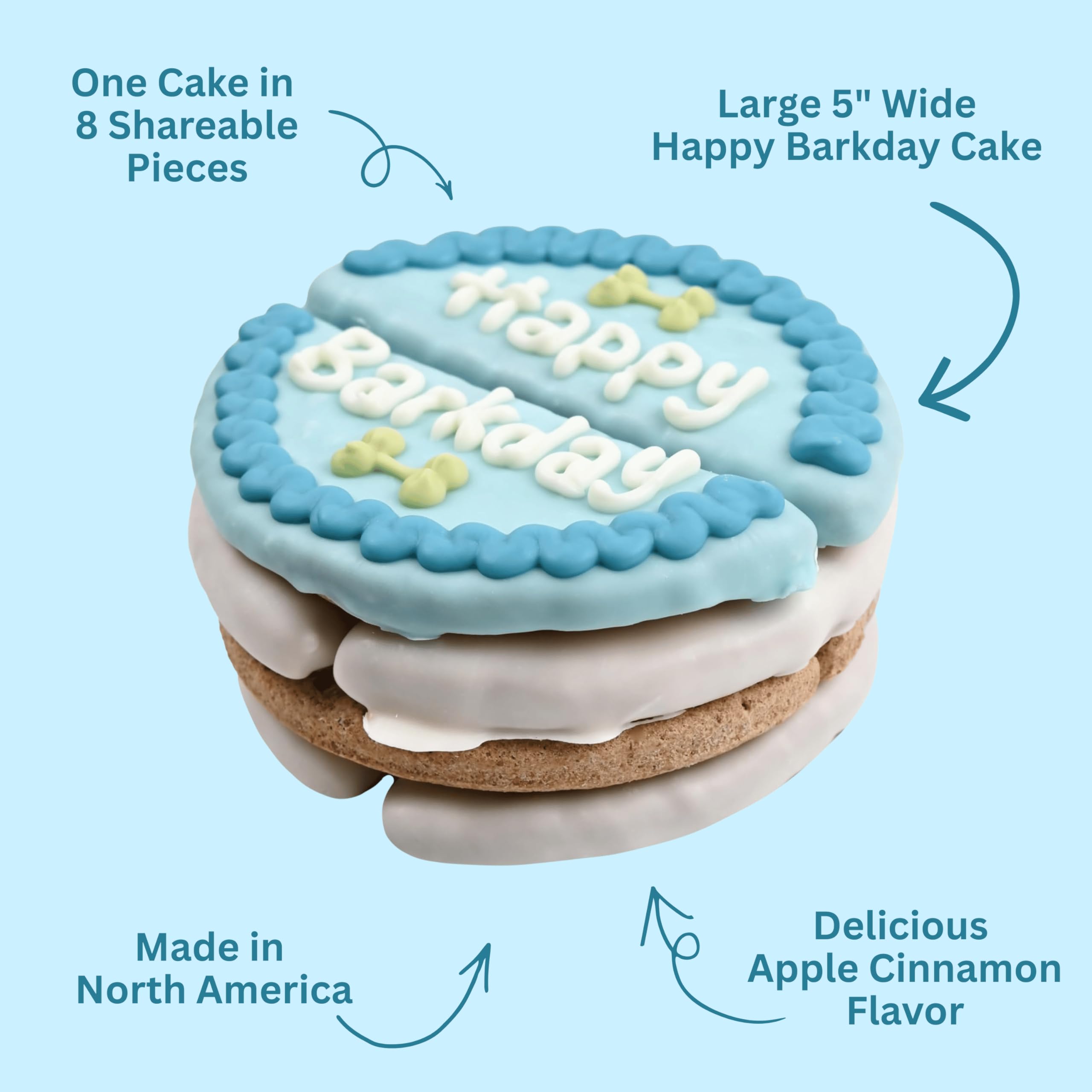 WÜFERS giant eight-piece cookie cake ready for sharing with dogs