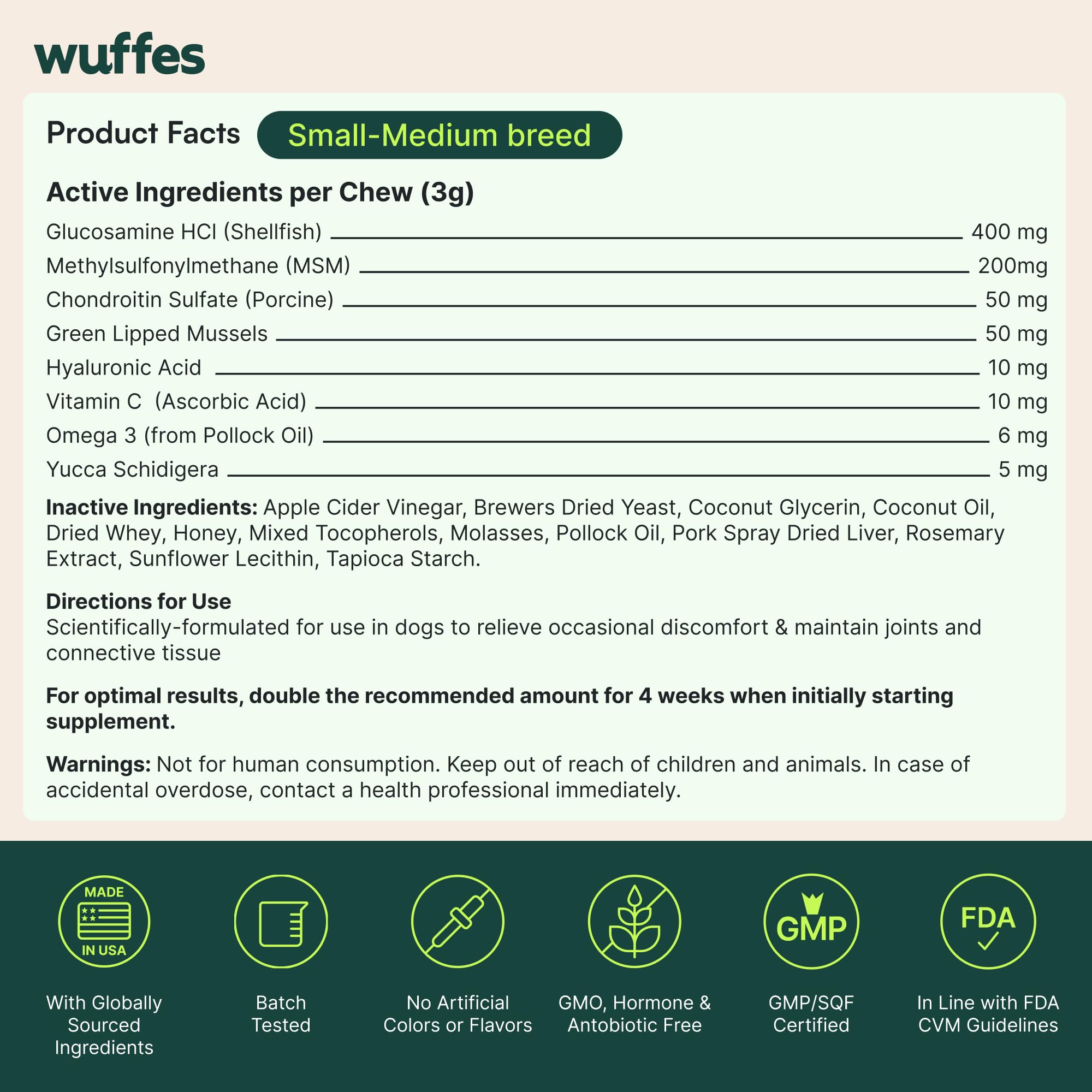 Wuffes double-pack on shelf provides an easy, ready-to-use option