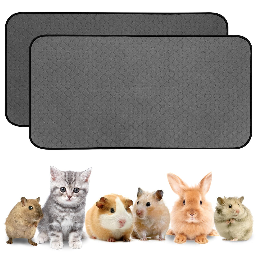 WUFFLYDRY guinea pig liner with absorbent layer keeps bedding dry overnight.
