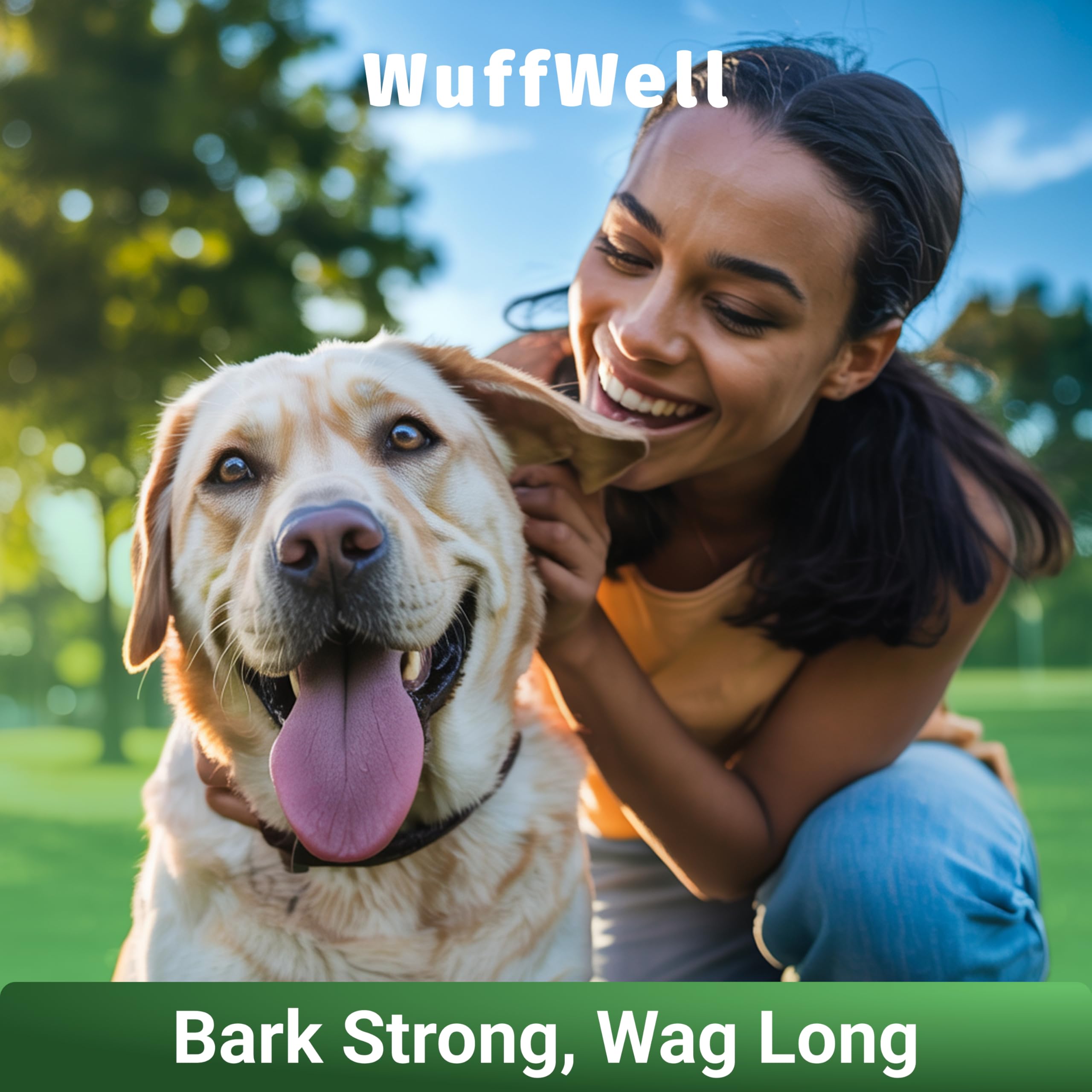 WuffWell USA-made label image communicates premium quality and trust.