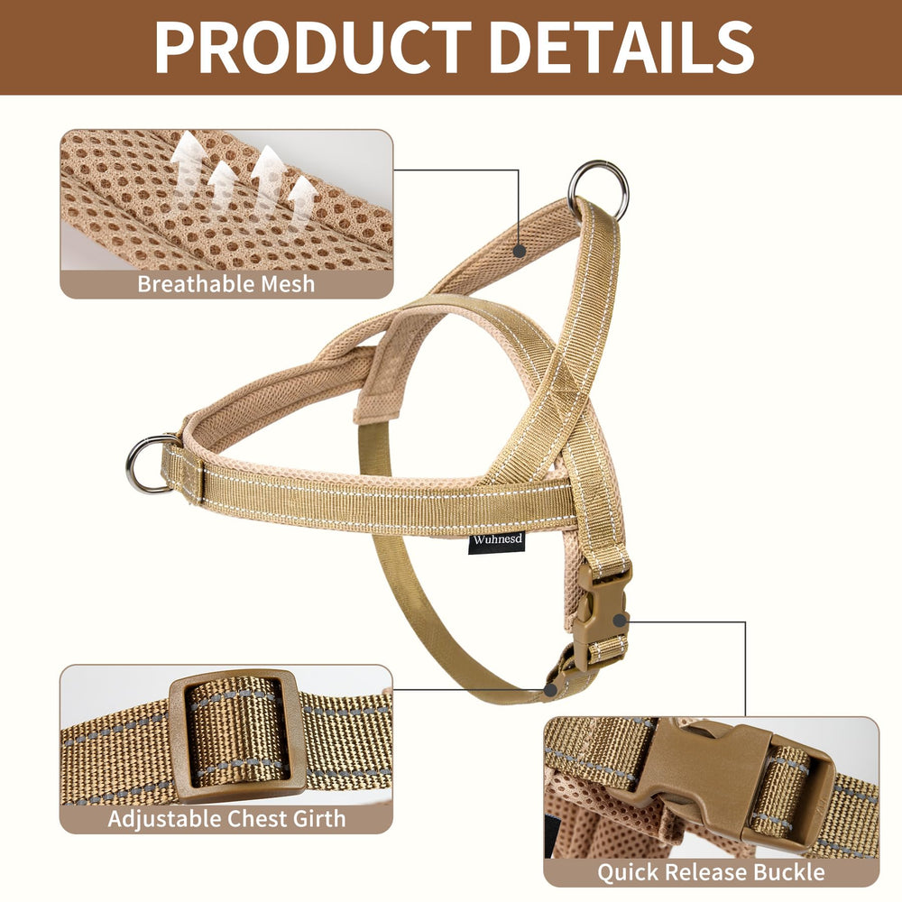 Wuhnesd No Pull Harness front chest D-ring for training and redirects