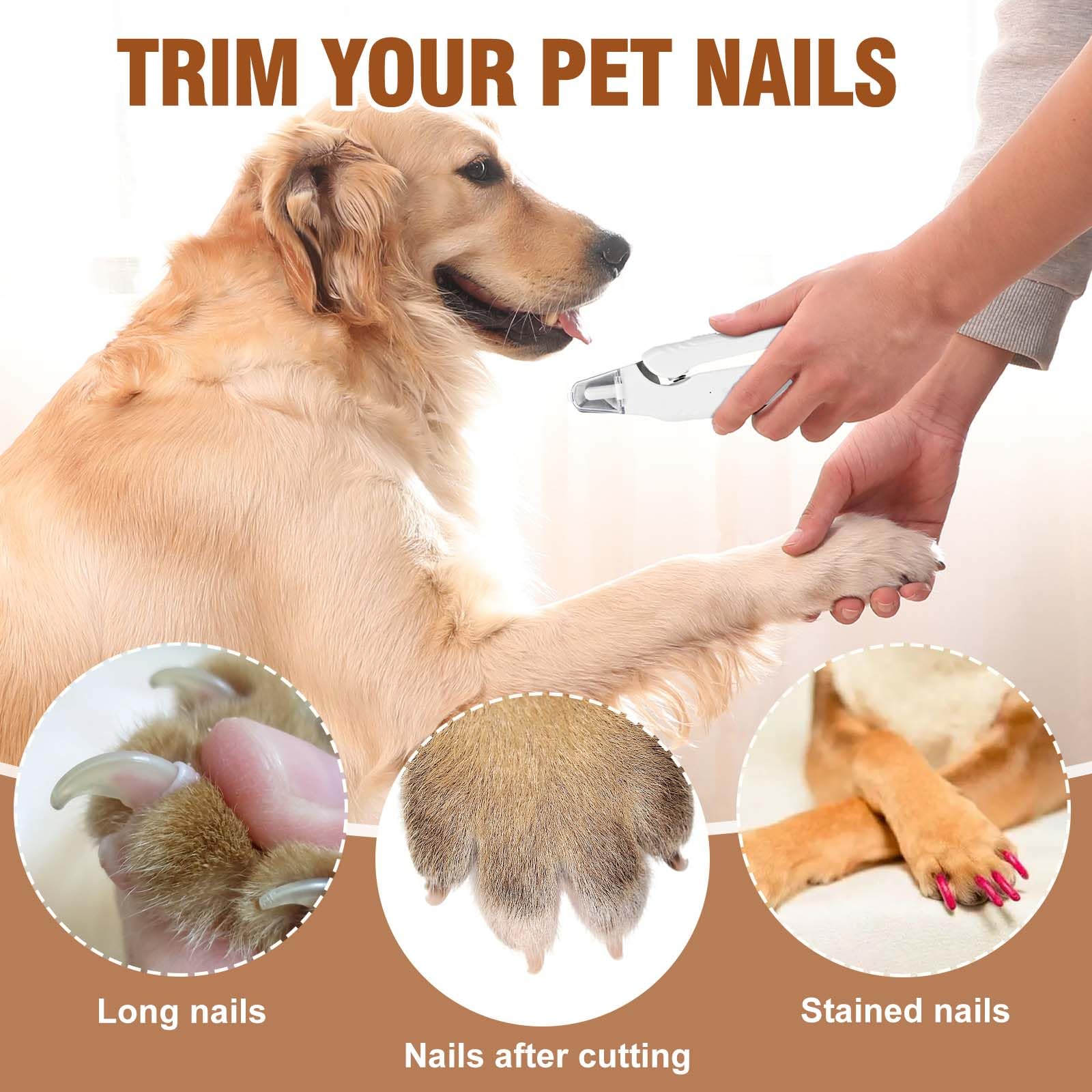 Wuioyz compact design for go-anywhere pet grooming.