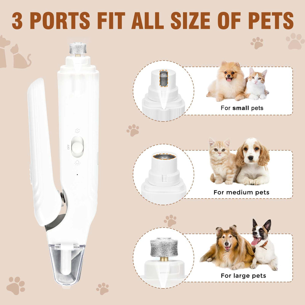Wuioyz dog nail clippers with splash catcher for mess-free grooming.