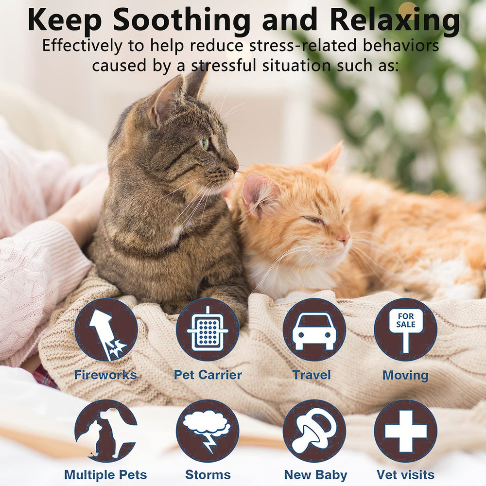 Wustentre lavender-chamomile oil-infused collar radiates gentle calming scent.