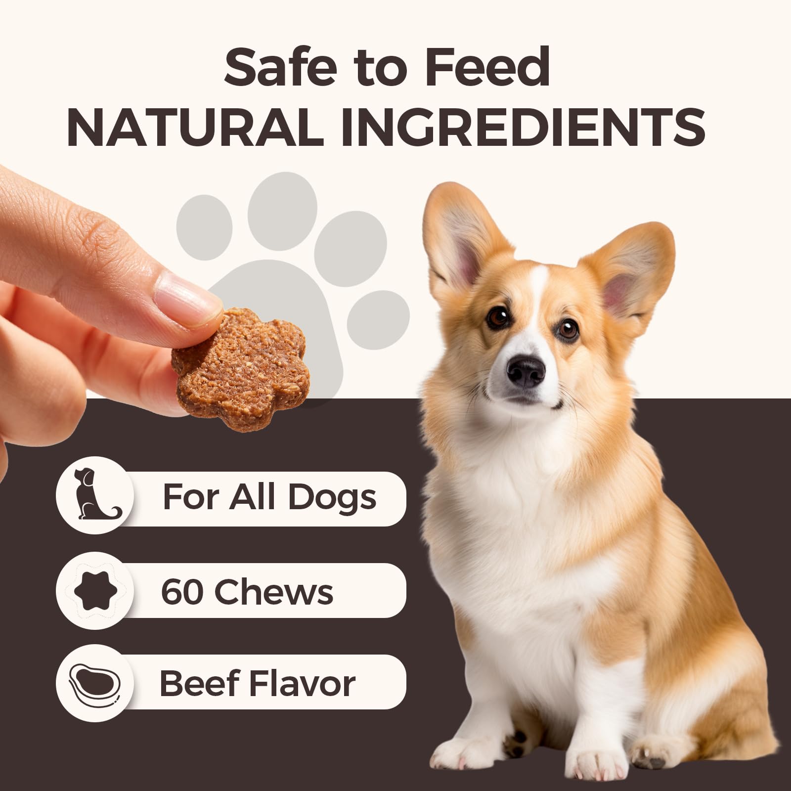 Wvnscl DM-01 daily chew formula blends vitamins for skin, gut, and mobility.