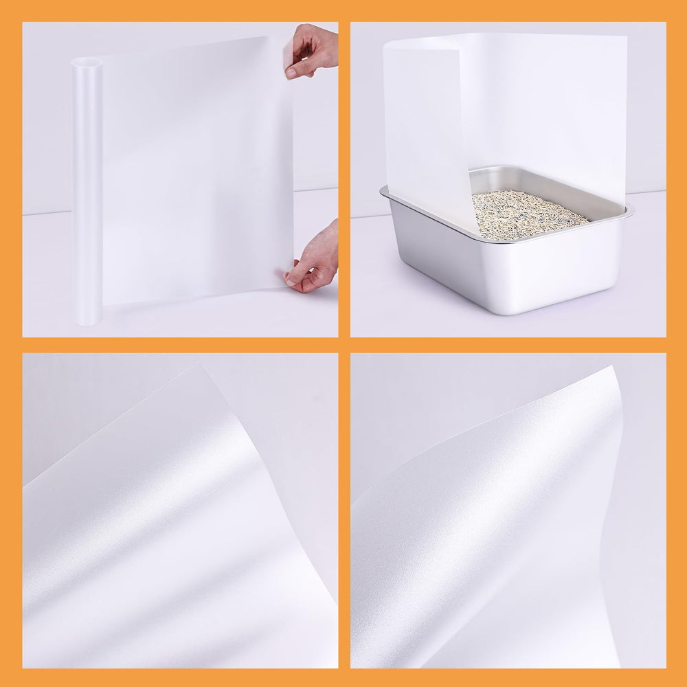 WYLUNBI easy-installation tape secures the shield to the litter box