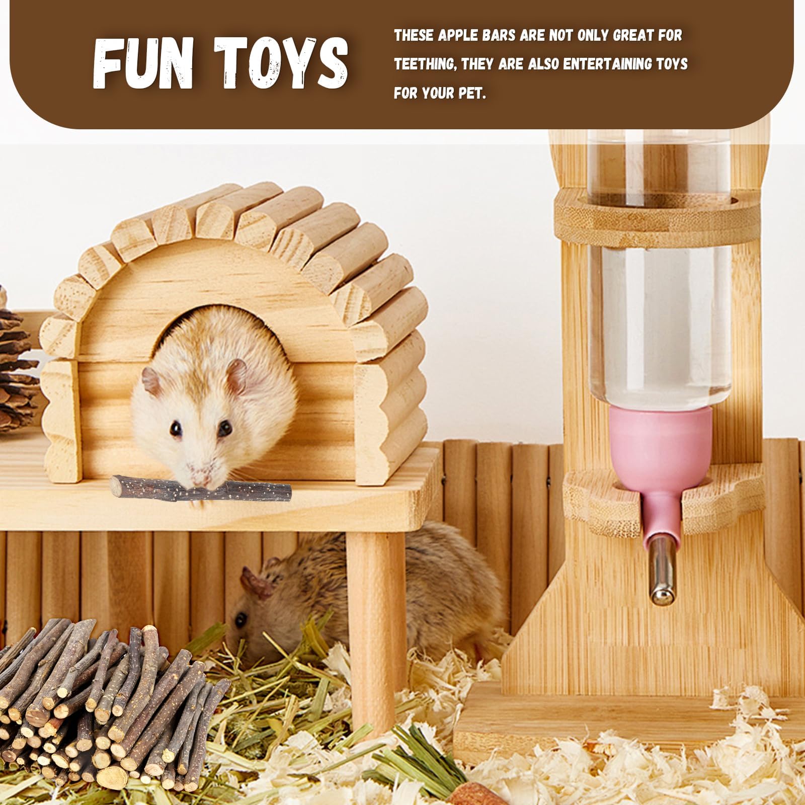Wyomer molar wood treats apple sticks encourage gnawing and odor control
