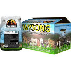 Wysong Ferret Epigen 90 Digestive Support packaging shows starch-free formula for ferrets.