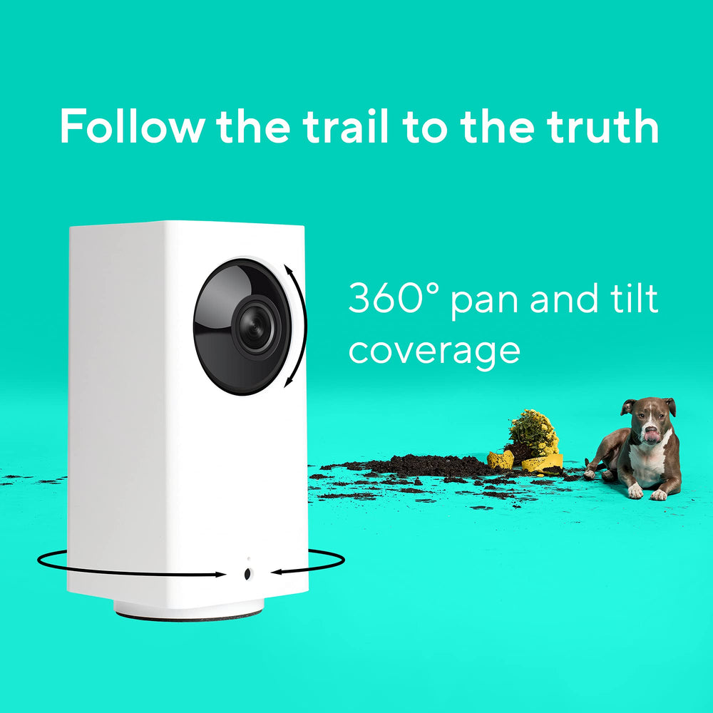 Wyze Cam Pan v2 1080p full HD delivers sharp live streaming and playback.