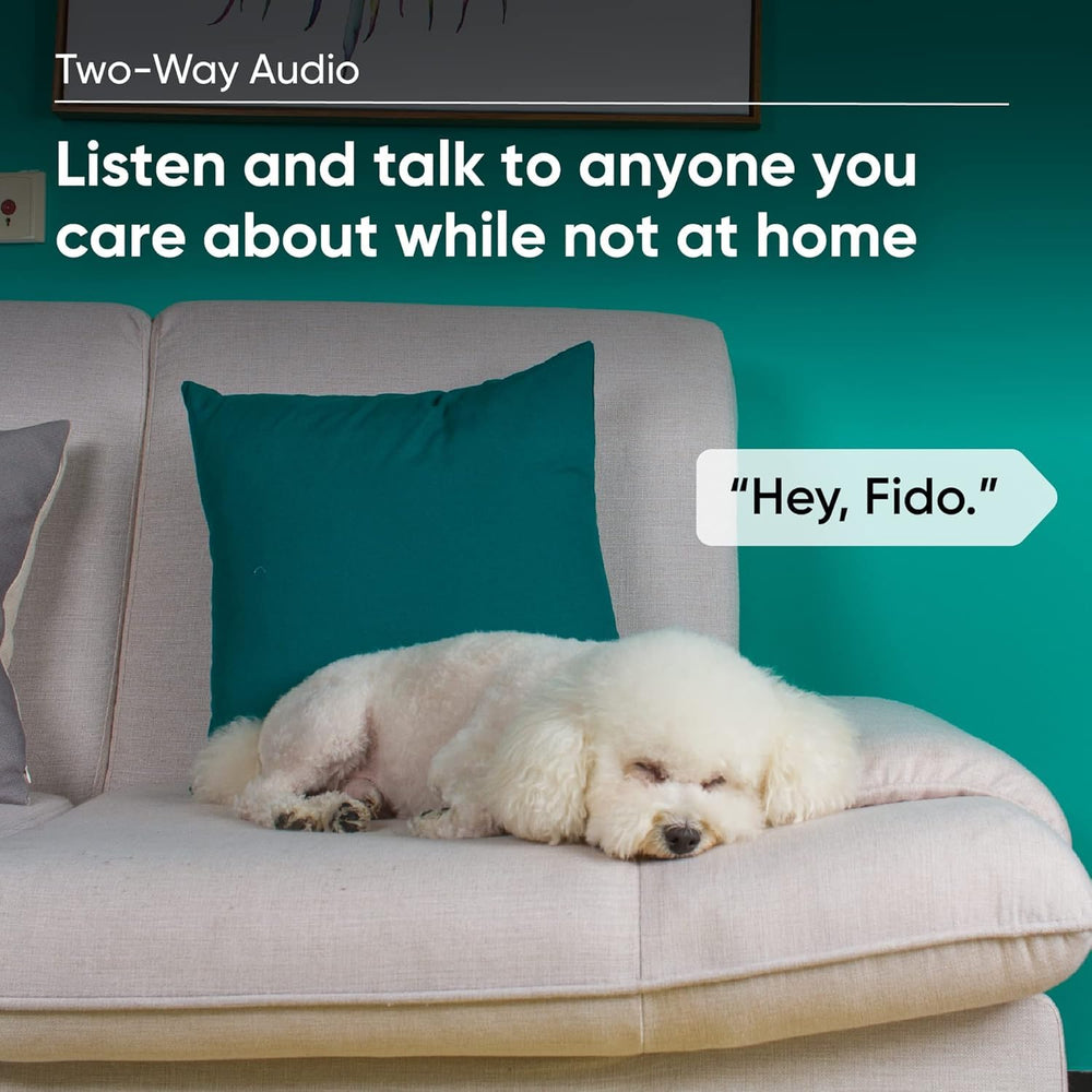 WyzeCam Cam v3 two-way audio enables remote conversations with family and pets