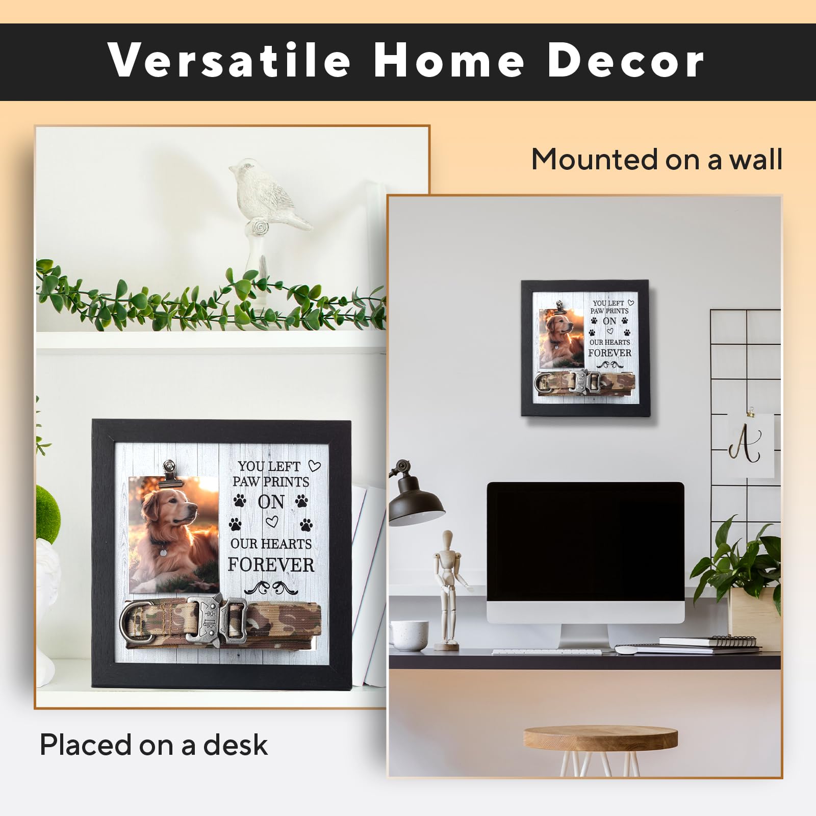 X-partner heartful tribute frame design honoring your dog or cat
