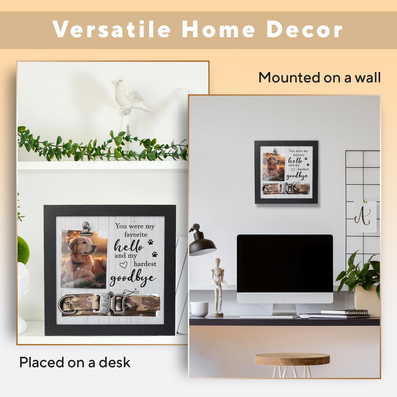 X-partner rustic wood frame adds warm charm to any room while preserving cherished memories.