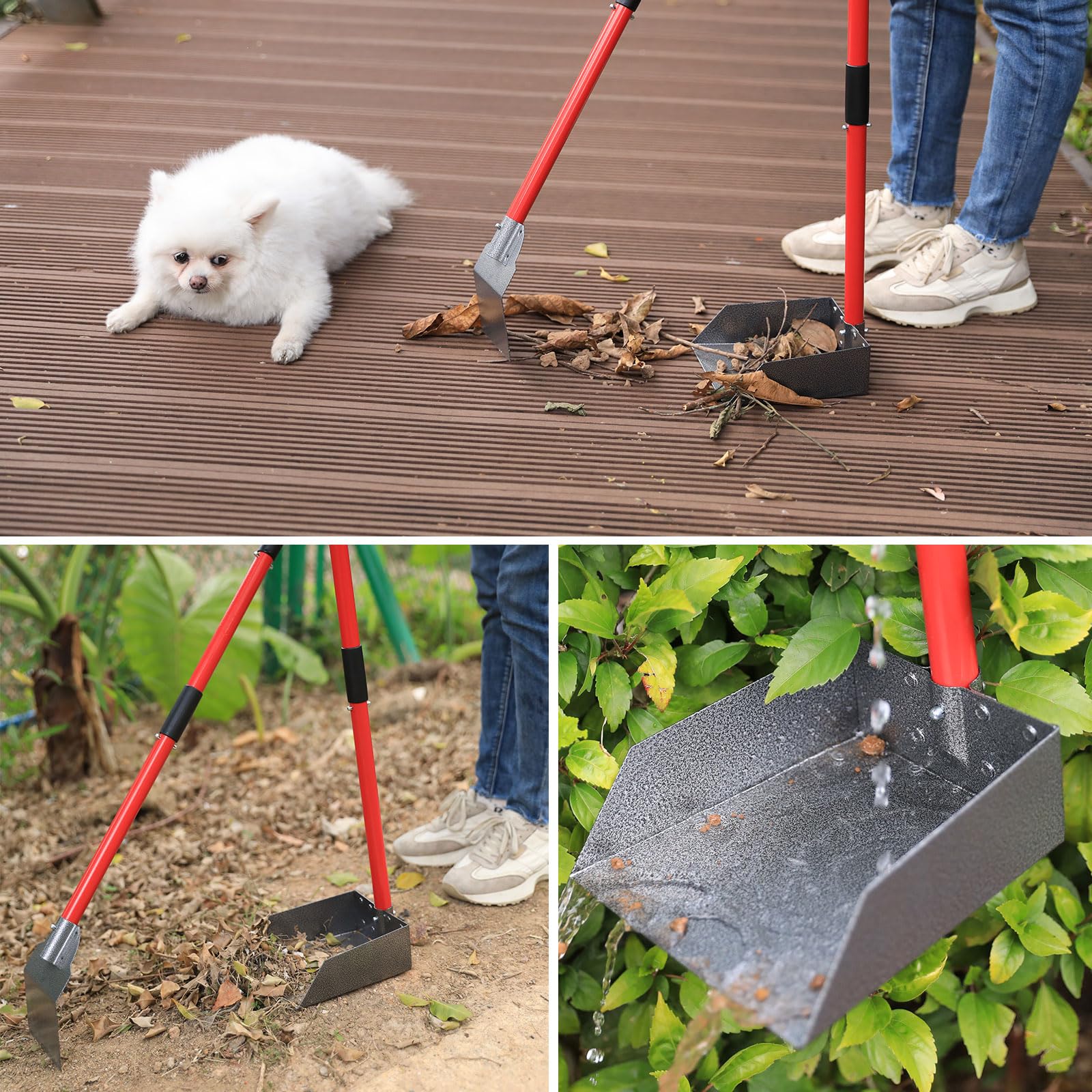 X-TECOKIT Pooper Scooper disassembles for compact storage and travel.