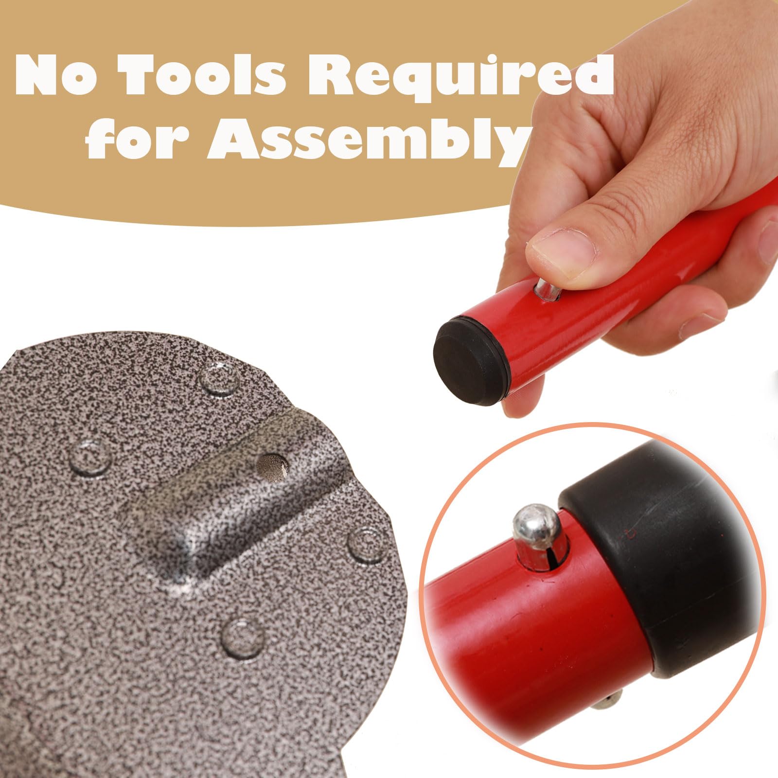 X-TECOKIT Pooper Scooper edge design for grass and dirt surfaces.