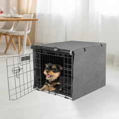 X-ZONE PET crate cover for 30-inch gray crates with private space