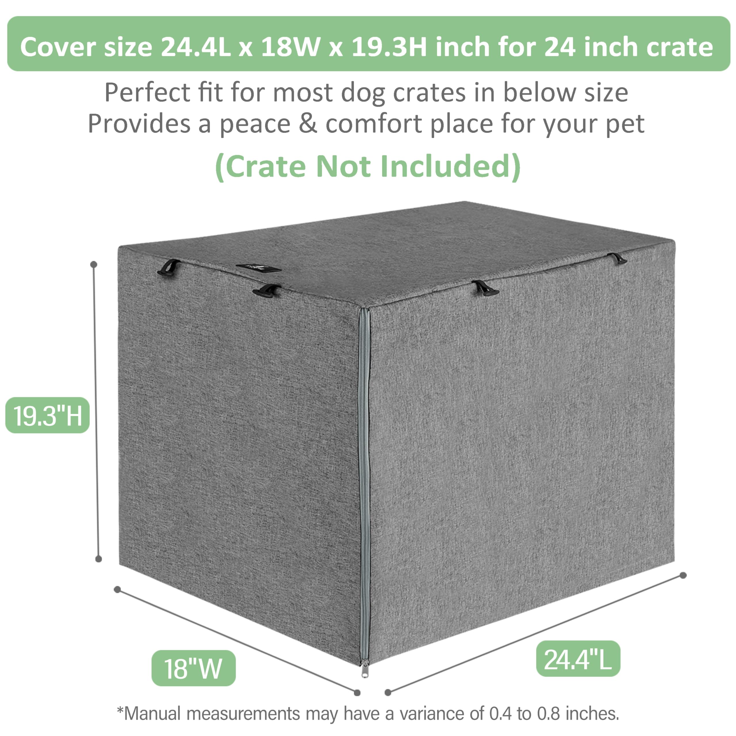 X-ZONE PET crate cover for 36-inch gray crates with improved airflow