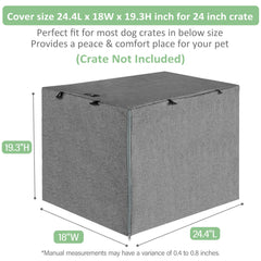 X-ZONE PET crate cover for 36-inch gray crates with improved airflow