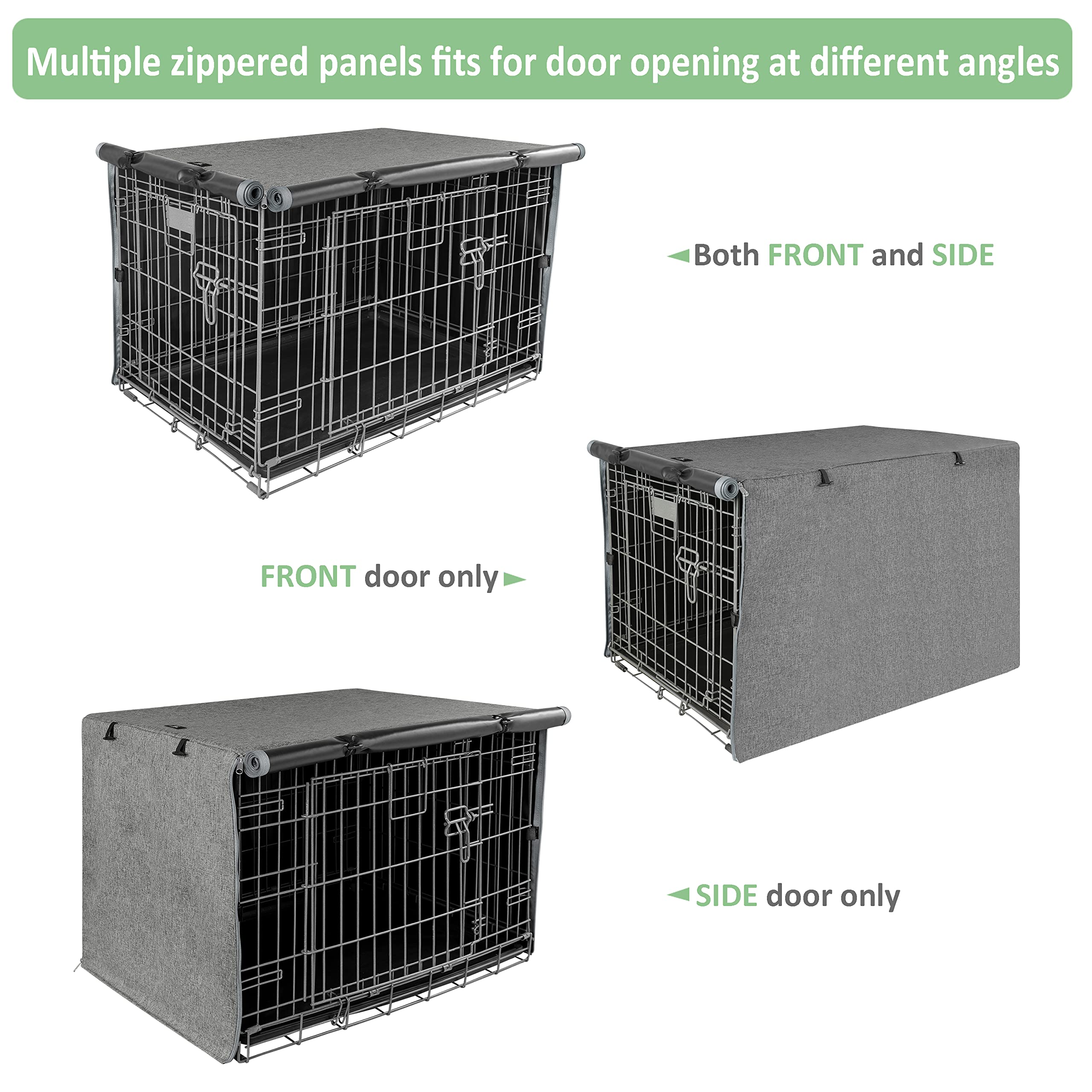 X-ZONE PET crate cover for 42-inch gray crates cozy hideaway