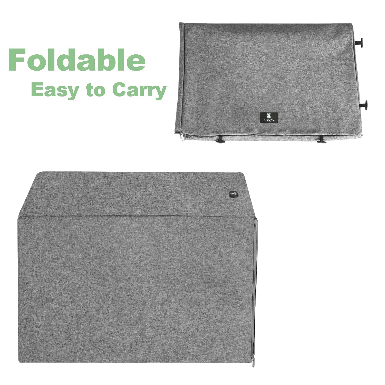 X-ZONE PET crate cover folds flat for easy storage