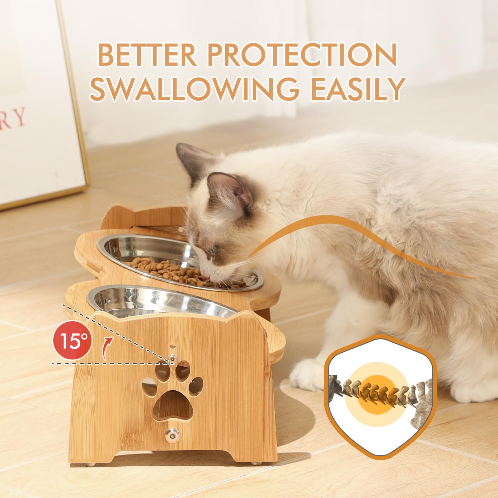 X-ZONE PET suitable for small dogs and cats during meals.