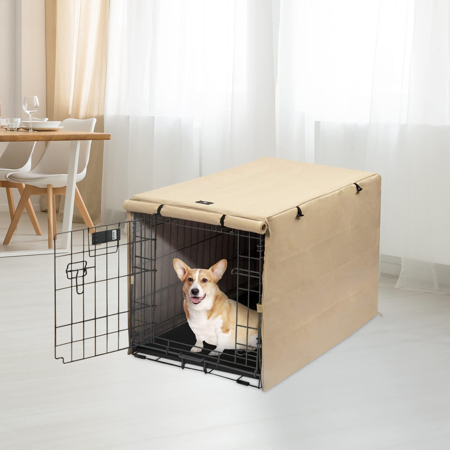 X-ZONE PET heavy-duty 600D material provides durability and wind resistance.