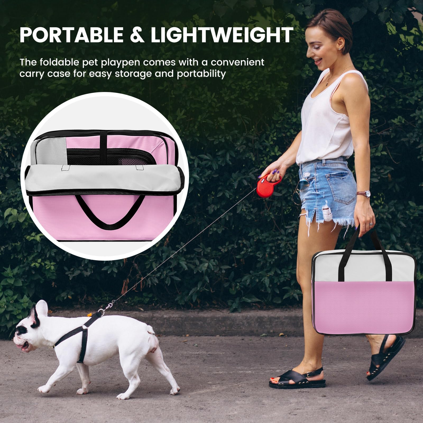 X-ZONE PET oxford side pocket for quick storage