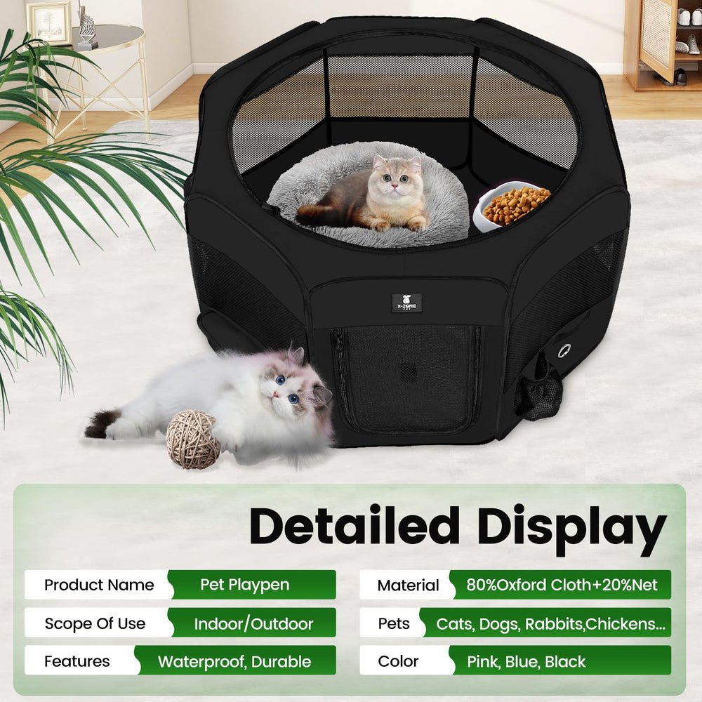 X-ZONE PET side and mesh pockets store essentials for outings.