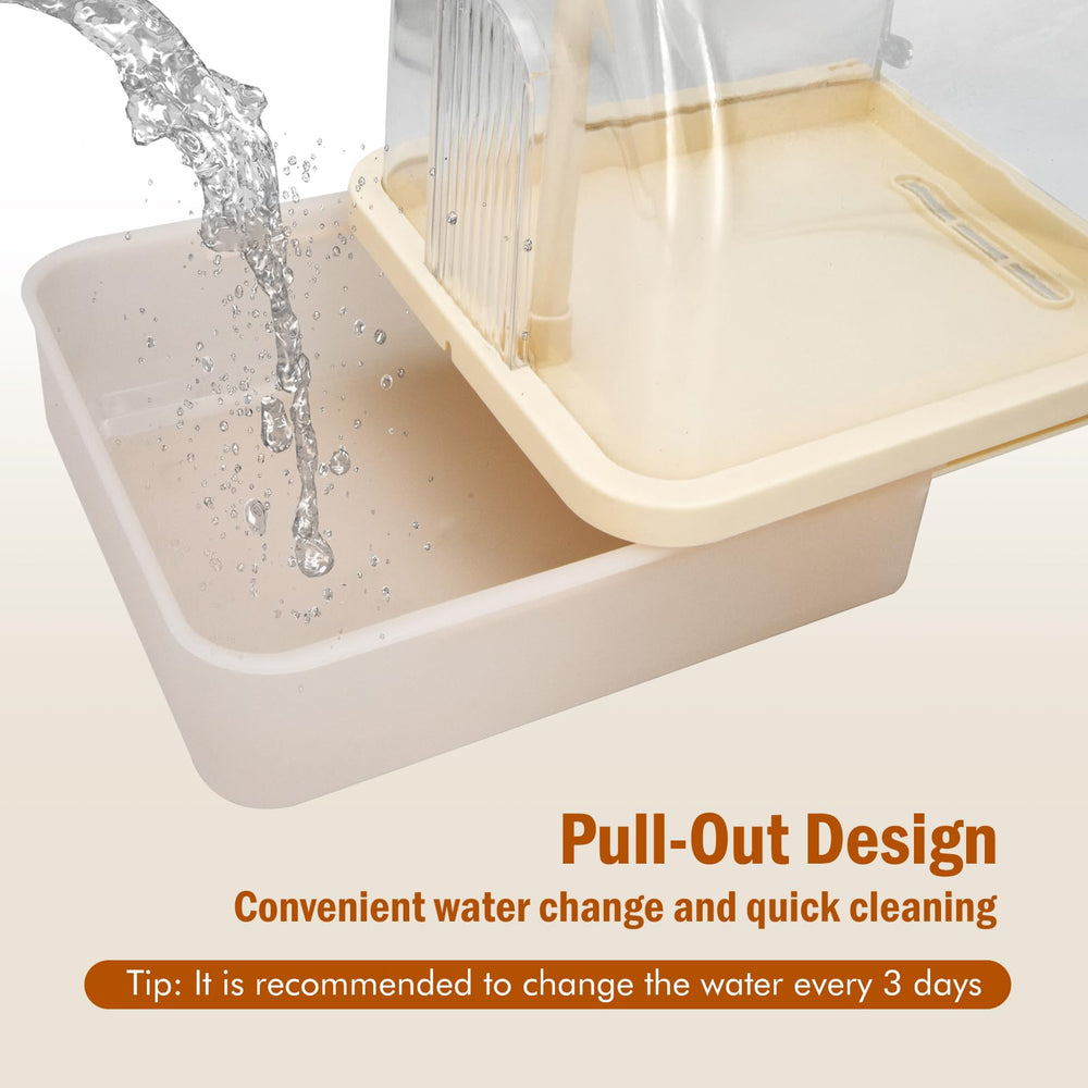 Xamanabu filter cartridges visible, ensuring clean water for baths.