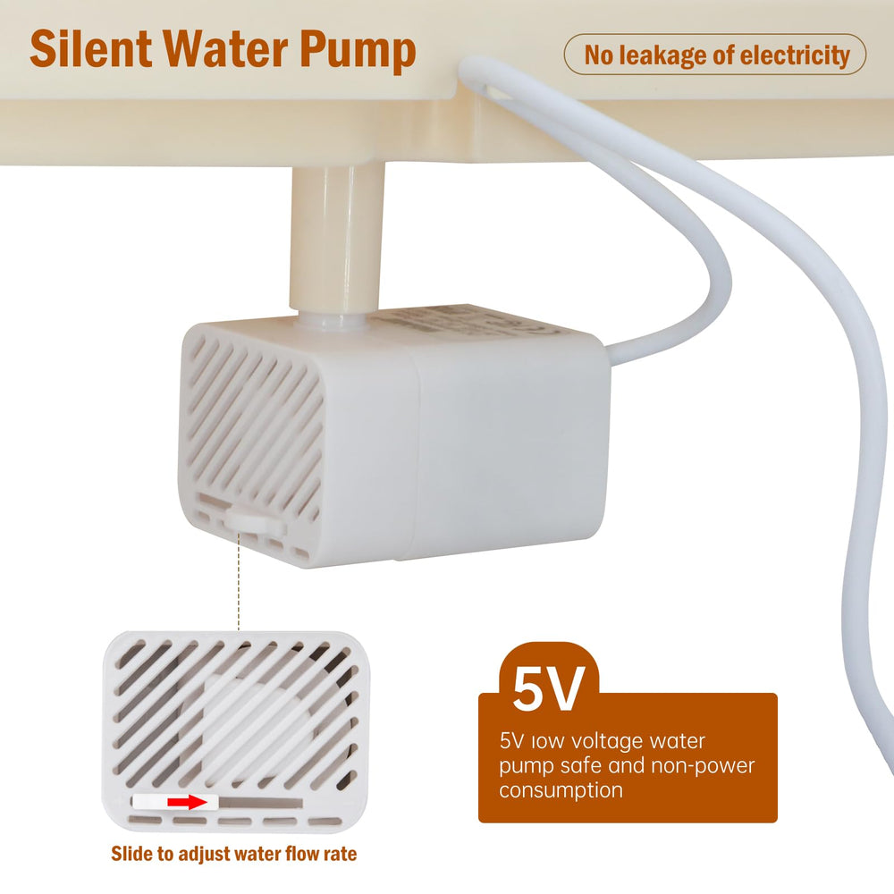 Xamanabu transparent water tank shows level to prevent dry-run.