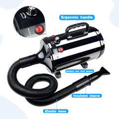 Xapigo Dog Dryer with noise reduction for calmer grooming sessions.