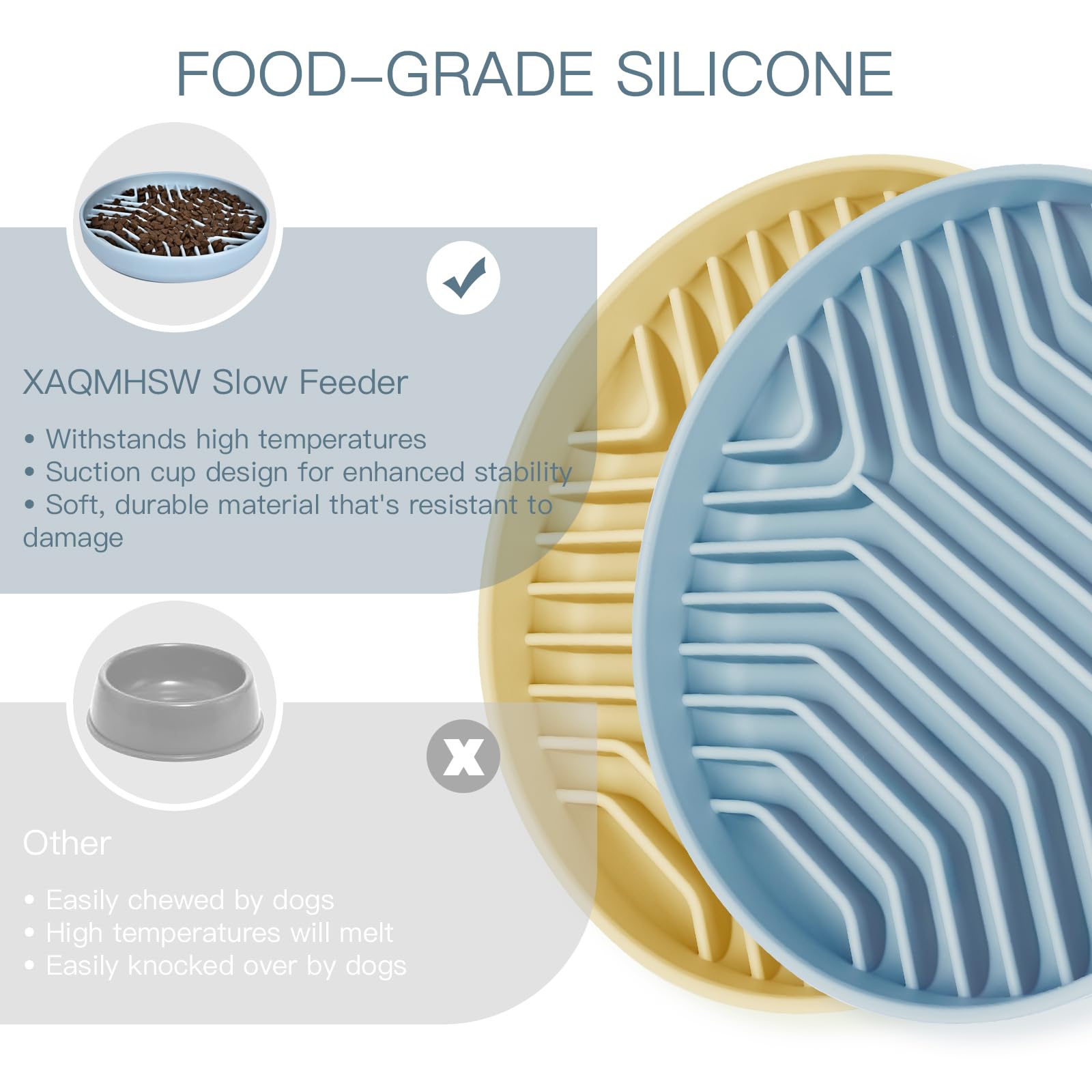 XAQMHSW versatile slow feeder suitable for dogs and cats