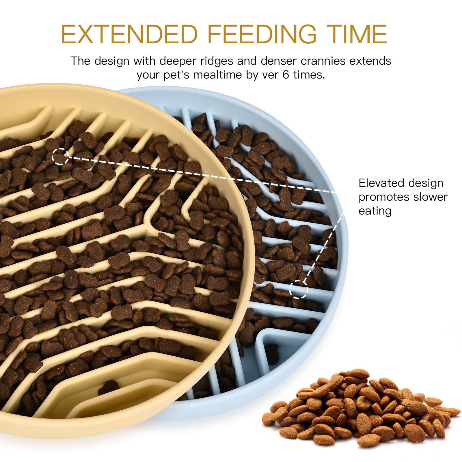 XAQMHSW labyrinth pattern slows eating during mealtime