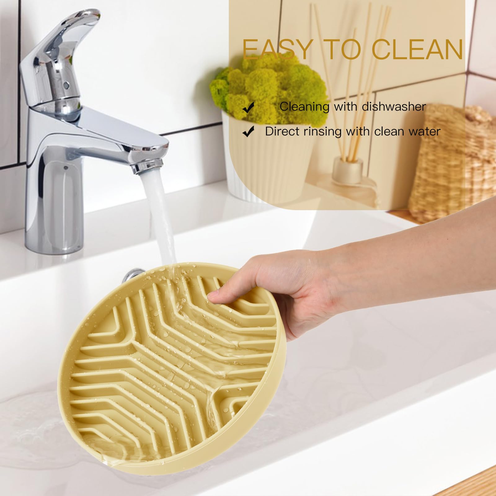 XAQMHSW non slip base keeps bowls steady on surfaces