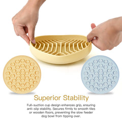 XAQMHSW bowl with suction cups prevents spills during meals